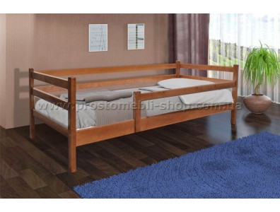 Кровать деревянная Соня 80 с защитным бортиком